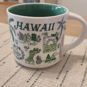 Starbucks Hawaii Mug with Green Interior